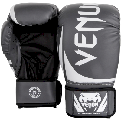 Перчатки для бокса Venum Challenger 2.0 Grey/White-Black