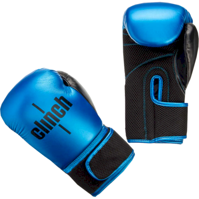 Перчатки для бокса Clinch Aero Black/Blue - фото 1