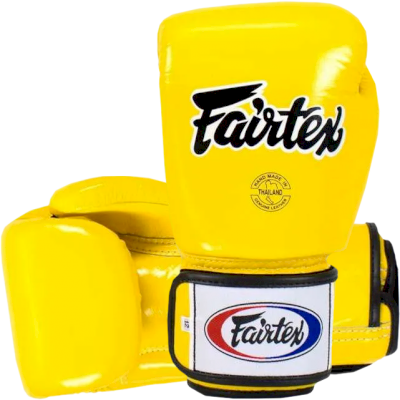 Боксерские перчатки Fairtex BGV1 Yellow - фото 1