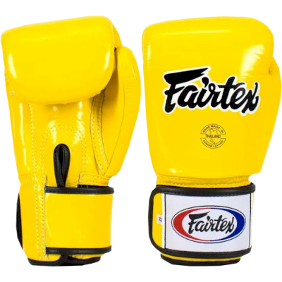 Боксерские перчатки Fairtex BGV1 Yellow - фото 2