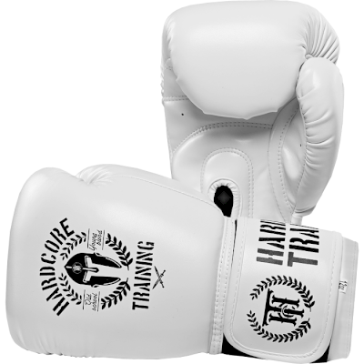 Боксерские перчатки Hardcore Training Helmet PU White - фото 1