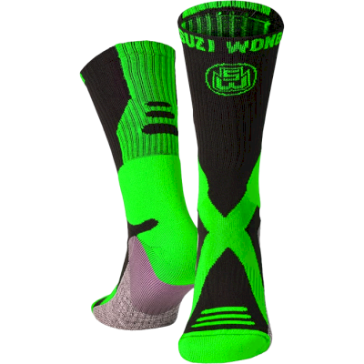 Носки Suzi Wong X-Sole Boxing Socks Black/Flo Green