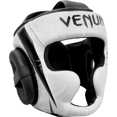 Боксерский шлем Venum Elite White/Camo