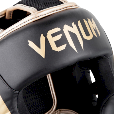 Боксерский шлем Venum Elite Black/Gold - фото 2