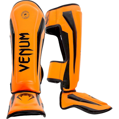 Детская защита голени Venum Elite Neo Orange