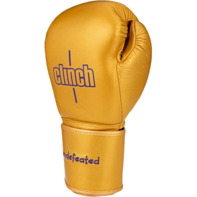 Боксёрские перчатки Clinch Undefeated золотые - фото 1
