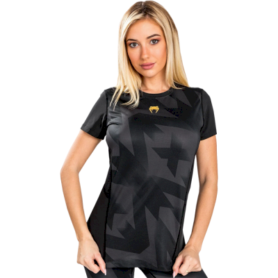 Женская тренировочная футболка Venum Razor Dry Tech Black/Gold