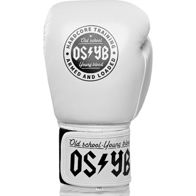 Детские боксерские перчатки Hardcore Training OSYB PU White - фото 2