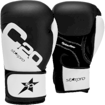 Боксерские перчатки Starpro C20 10 унц. черный