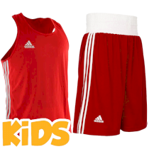 Детский боксёрский комплект Adidas Punch Line Red XS красный