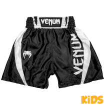 Детские боксёрские шорты Venum Elite Black/White