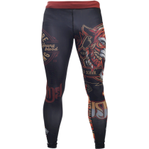 Компрессионные штаны Hardcore Training Tiger S коричневый