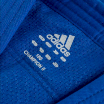 Кимоно для дзюдо Adidas Champion 2 IJF Slim Fit Olympic синее с золотым логотипом J-IJFS 150 см 