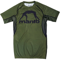 Рашгард Manto Logo SS Olive M зеленый