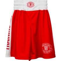 Детские боксёрские шорты Hardcore Training Red/White 14 лет красный