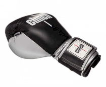 Боксерские перчатки Clinch Prime черно-серебристые 14 унц. 