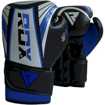 Детские боксерские перчатки RDX JBG-1U 6oz Silver/Blue 6 унц. синий