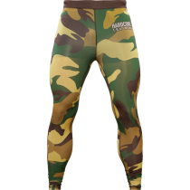 Компрессионные штаны Hardcore Training Forest Camo S зеленый