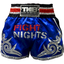 Шорты для тайского бокса Top King Boxing x Fight Nights. S синий