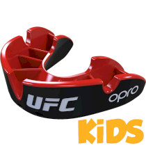 Детская капа UFC Opro Silver Level Black/Red красный one size