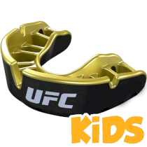 Детская капа UFC Opro Gold Level UFC Black/Gold золотой one size