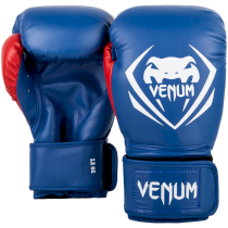 Боксерские перчатки Venum Contender Blue/White-Red 10 унц. синий