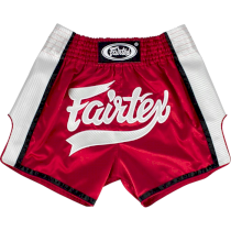 Тайские шорты Fairtex Red/White XL красный
