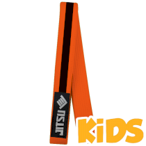 Детский пояс Jitsu M1 оранжевый с черным
