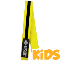 Детский пояс Jitsu Yellow/Black M2 желтый