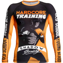 Рашгард Hardcore Training Shadow Boxing L оранжевый