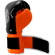 Боксерские перчатки Hardcore Training HardLea Black/Orange 10 унц. оранжевый
