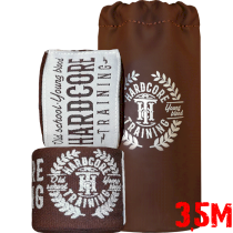 Боксерские бинты Hardcore Training Premium Brown 3,5 коричневый