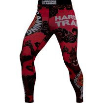 Компрессионные штаны Hardcore Training Raijin Black/Red m красный