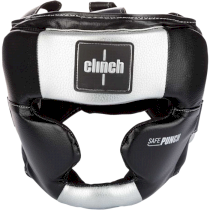 Боксерский шлем Clinch Punch 2.0 Full Face черно-серебристый
