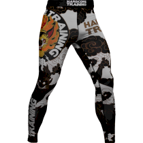Компрессионные штаны Hardcore Training Raijin Black/White xxl черный