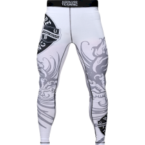 Компрессионные штаны Hardcore Training Heraldry White s белый