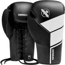 Перчатки на шнурках Hayabusa S4 Lace Up Boxing Gloves Black 14унц. черный