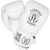 Боксерские перчатки Hardcore Training Helmet PU White 16унц. белый