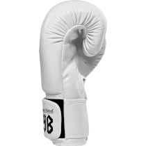 Боксерские перчатки Hardcore Training OSYB PU White 10 унц. белый
