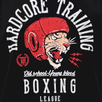 Футболка Hardcore Training Boxing League Black Oversized Fit xs 