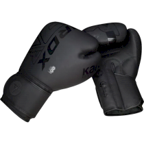 Боксерские перчатки RDX F6 Kara Black 12унц. черный