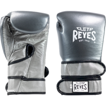 Тренировочные перчатки Cleto Reyes E500 Grey/Silver 16унц. серебряный