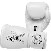 Боксерские перчатки Hardcore Training Surprise PU White 10унц. черный
