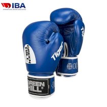 Боксерские перчатки Green Hill TIGER Blue (одобрены IBA) 10унц. синий