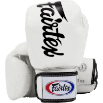 Боксерские перчатки Fairtex BGV19 Tight Fit Deluxe White 16унц. белый