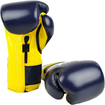 Боксерские перчатки Fairtex BGV9 Mexican Style Blue/Yellow 12унц. синий