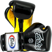 Боксерские перчатки Fairtex BGV9 Mexican Style Black/Yellow 14 унц. желтый