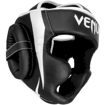 Боксерский шлем Venum Elite Black/White Taille Unique черный 