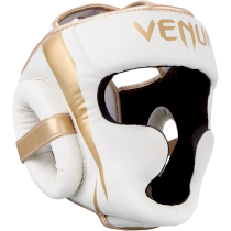 Боксерский шлем Venum Elite White/Gold