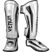 Защита Голени Venum Elite Standup Silver/Black серебристый x